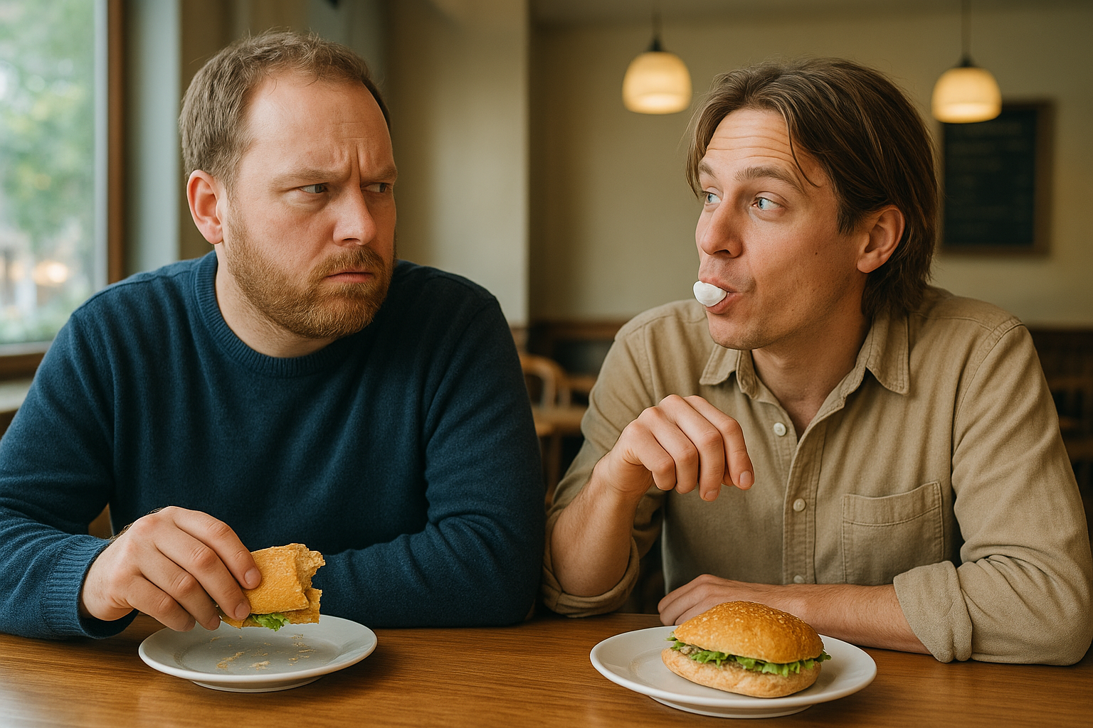 Nordmannen og svensken: En humoristisk lunsjkonflikt