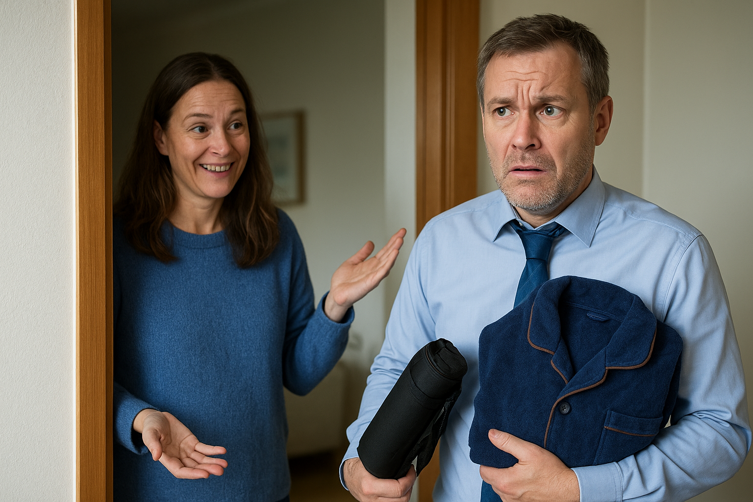 Kona som ikke pakket pyjamasen – en morsom forklaring!
