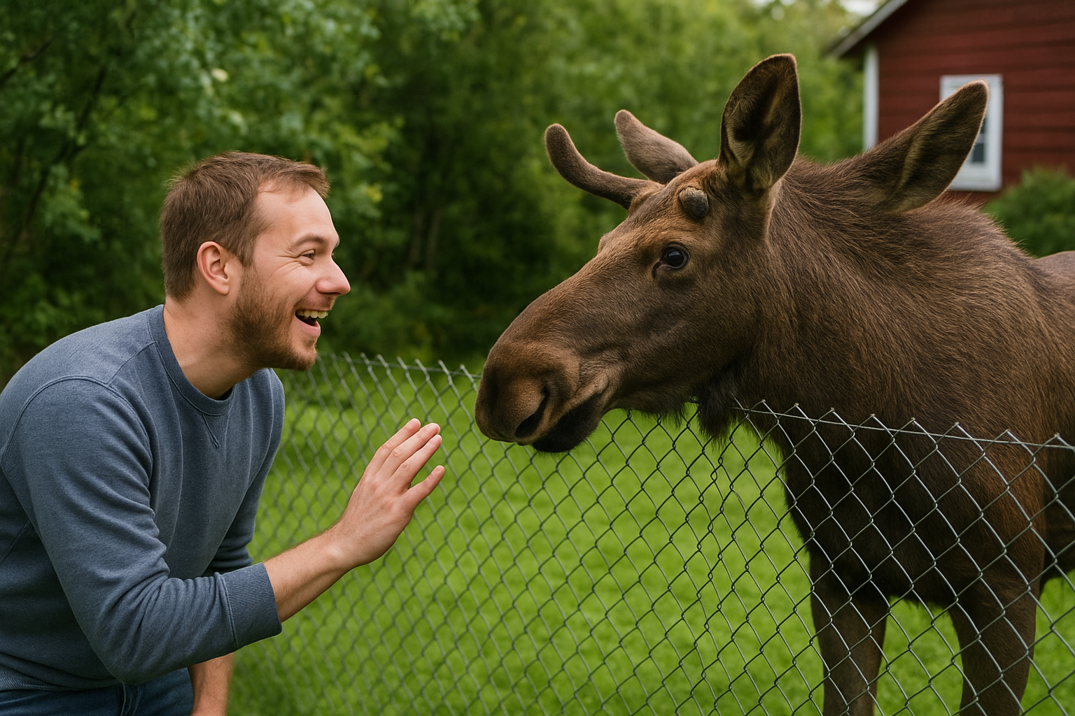 Elgen som trodde den var en hund